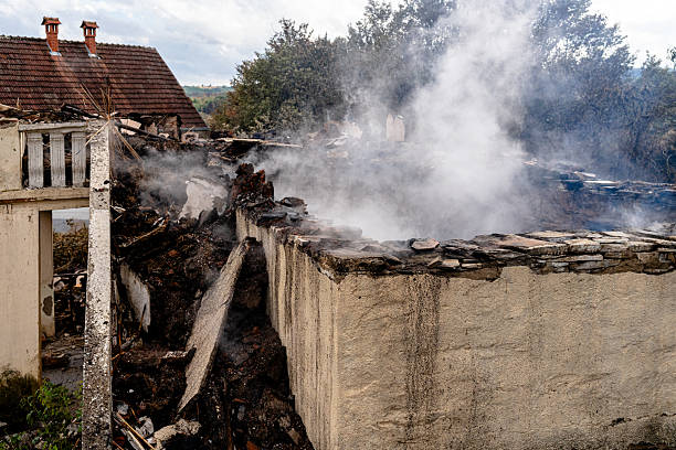 Professional Fire Damage Removal technician working in Hampton, MD
